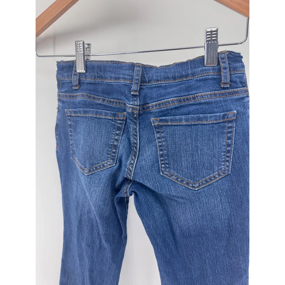 The Children's Place Bootcut Jeans Girls 8 Blue Denim Preppy Summer Casual